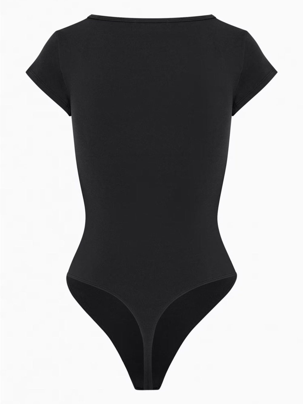 Aritzia Wilfred Black Theodora Bodysuit, Short Sleeve Square neck, Size XS - Picture 2 of 8